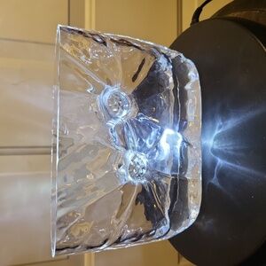 SEA Glasbruk Double Sunburst Vase by Rune Strand Signed